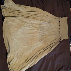 Green maxi skirt / dress